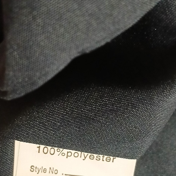 Navy Blue Tiered Chiffon Formal Gown V-Neck Corset Back Size 10 NEW - Picture 12 of 12